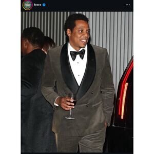 NEW - MUSIKA FRERE Truffle Classic Wool Mens Blazer Tuxedos Sz 42